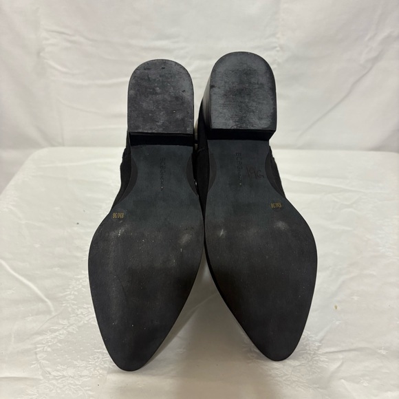 BCBGeneration Lokki ankle bootie in black suede with studded straps. Size 8 - Picture 8 of 11